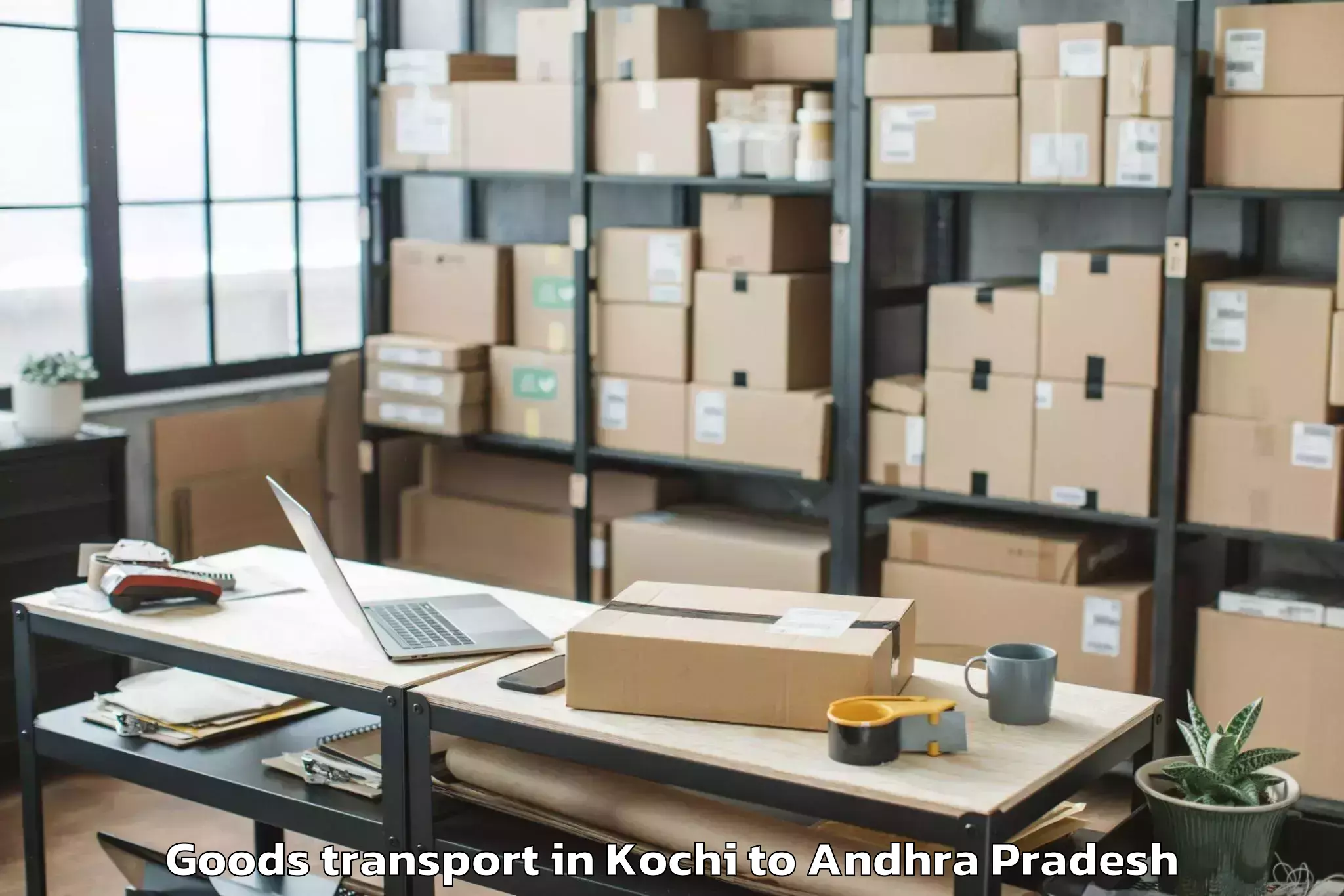 Professional Kochi to Rudravaram Goods Transport